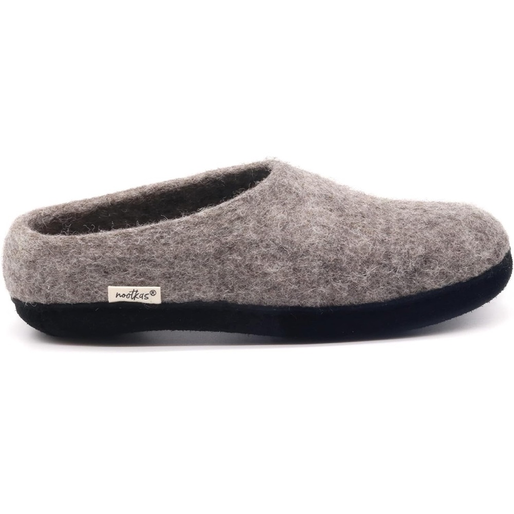 Gray Nootkas Women's Felted Merino Wool 'Astoria' Mule House Slipper Size 5.5-6